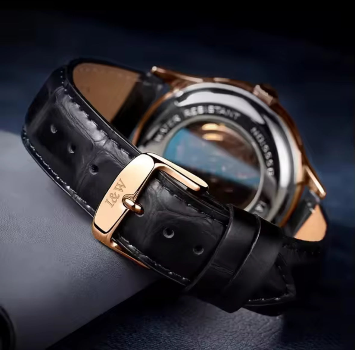 Armbanduhr Carnival Leder Weiß/Silber