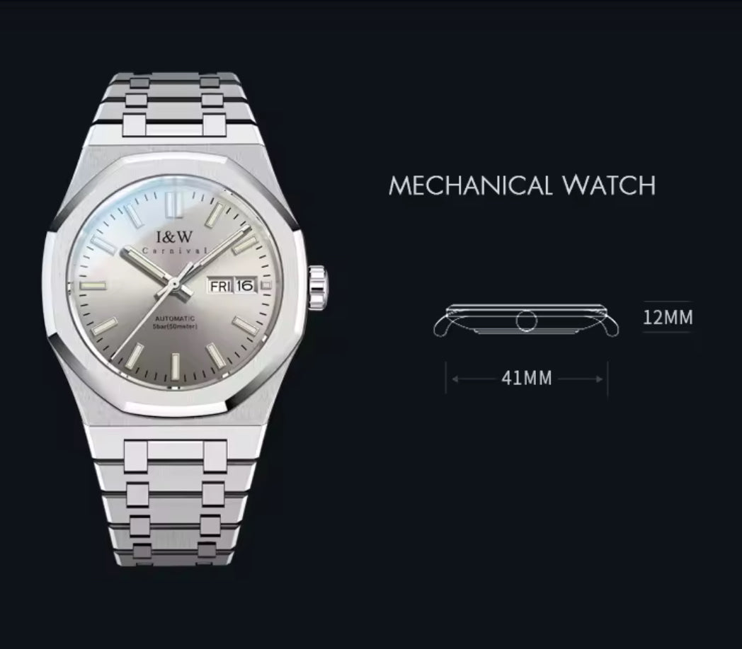 I&W Armbanduhr mit SEIKO Uhrwerk verbindet Eleganz und Luxus