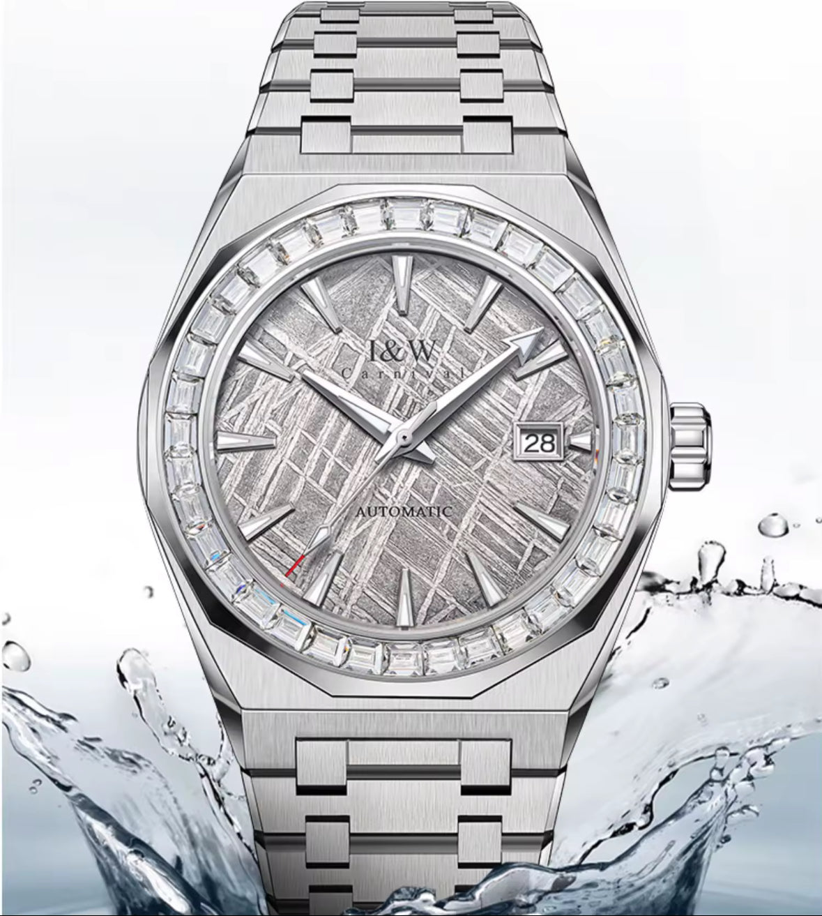 I&W Automatik Uhr SEIKO Uhrwerk