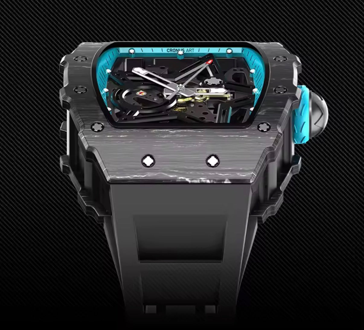 CRONUS ART CMO02-13A – Die Maschine fürs Handgelenk.
Ein Statement in Carbon, gebaut für Männer, die Zukunft tragen statt Zeit messen.