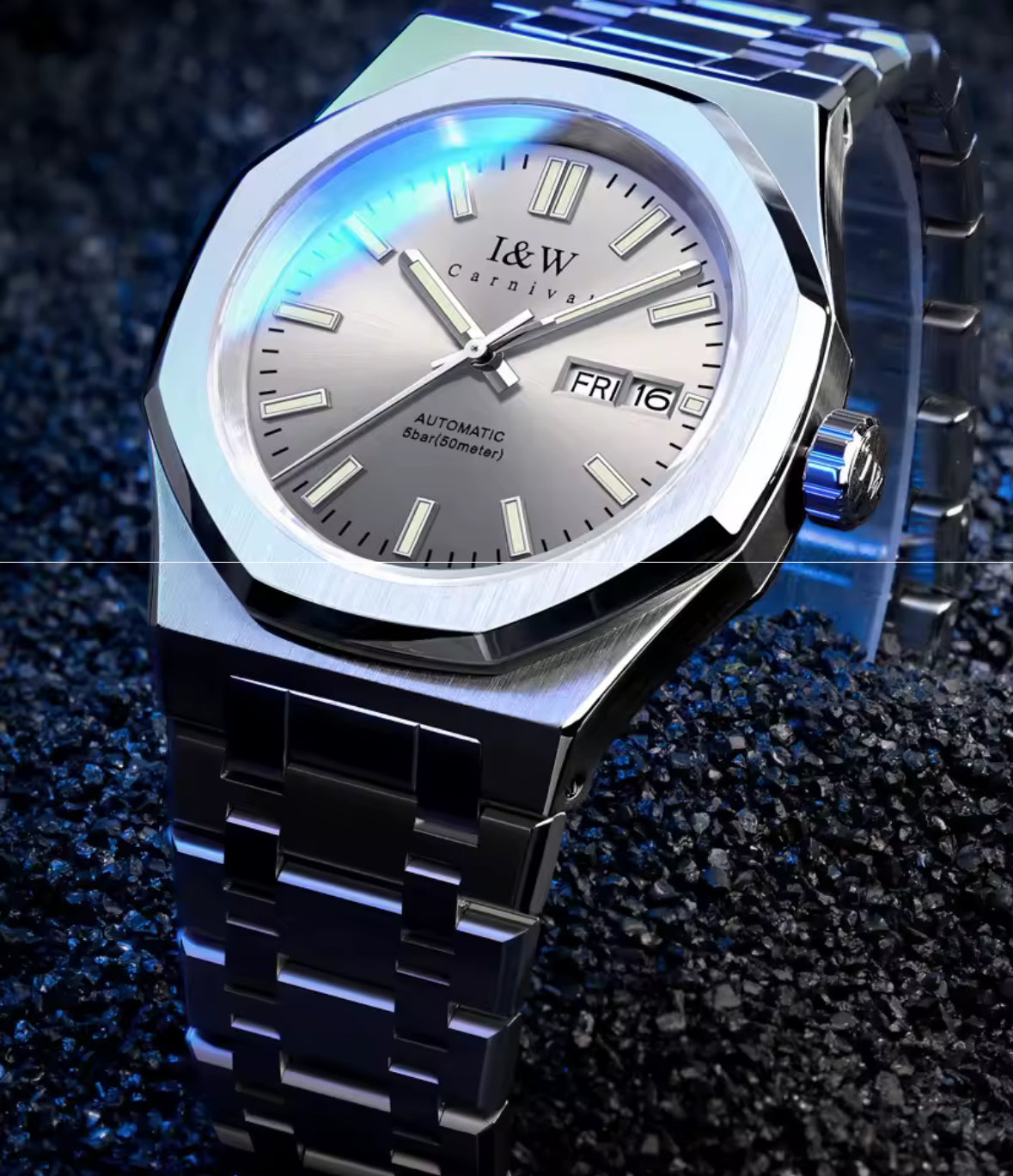 I&W Armbanduhr mit SEIKO Uhrwerk verbindet Eleganz und Luxus