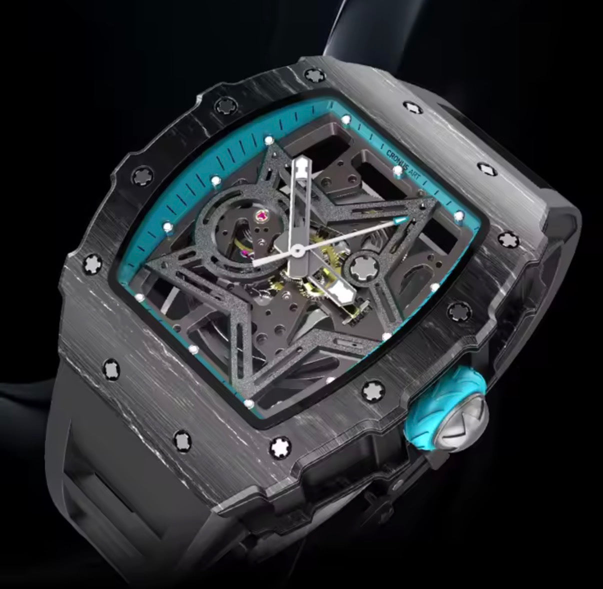 CRONUS ART CMO02-13A – Die Maschine fürs Handgelenk.
Ein Statement in Carbon, gebaut für Männer, die Zukunft tragen statt Zeit messen.