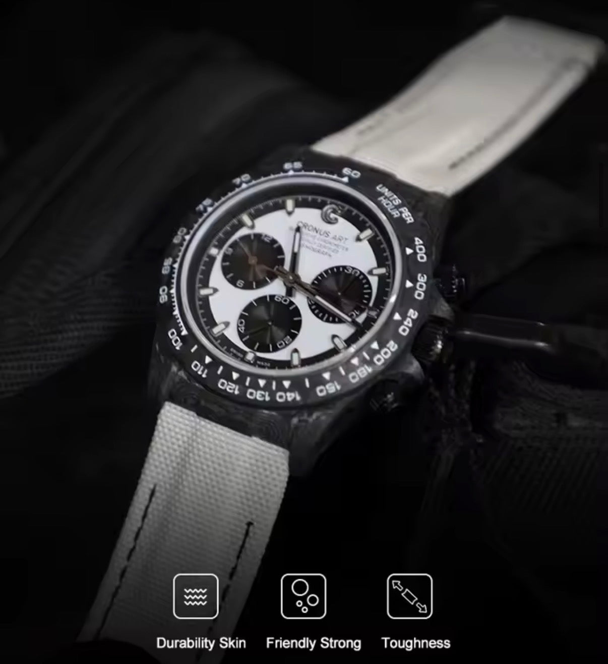 CRONUS ART CMO02-15D/16D
Carbon-Chrono auf High-Performance-Niveau