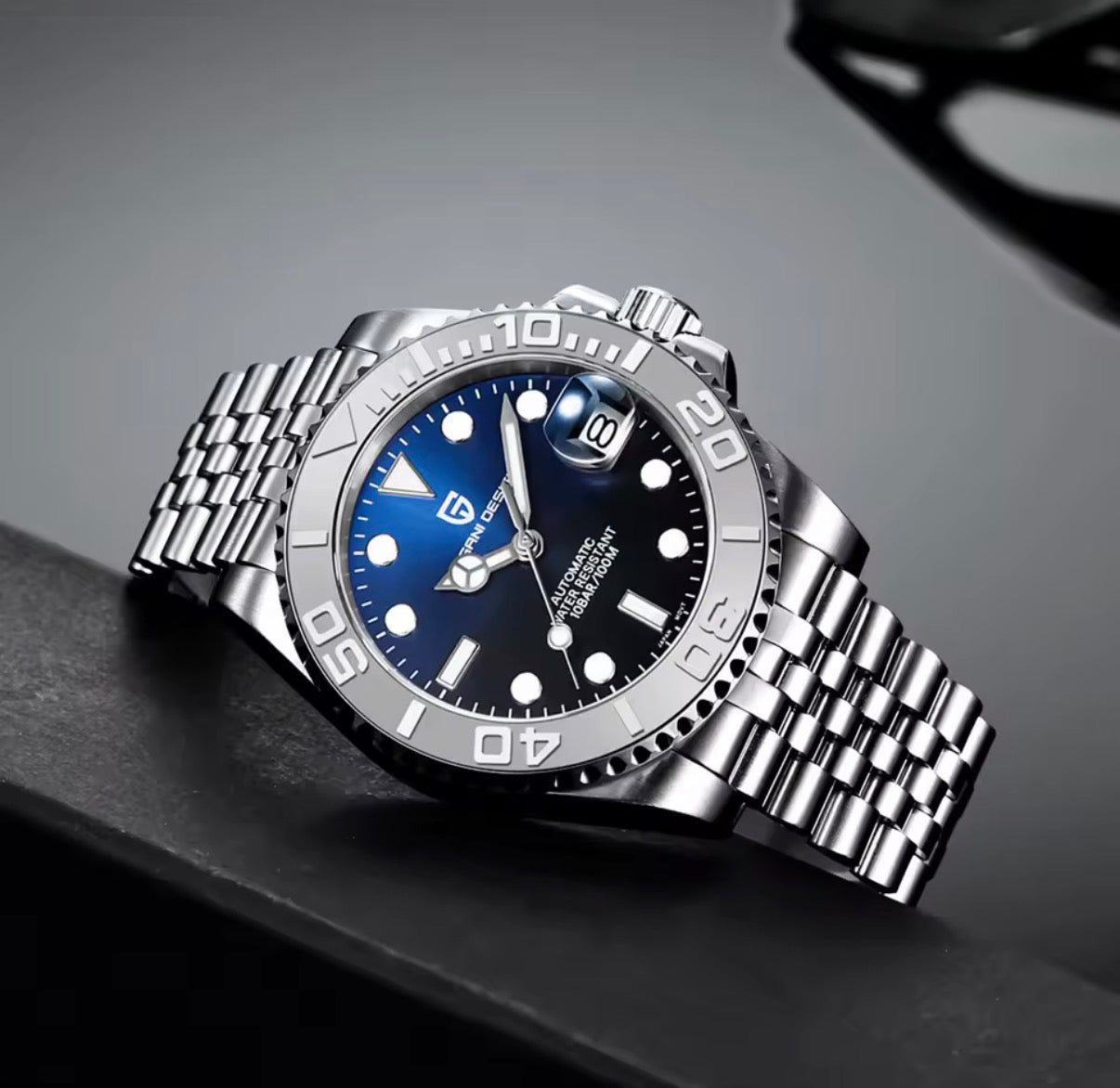 PAGANI DESIGN – Klassische Luxus Herrenuhr mit Keramik-Lünette