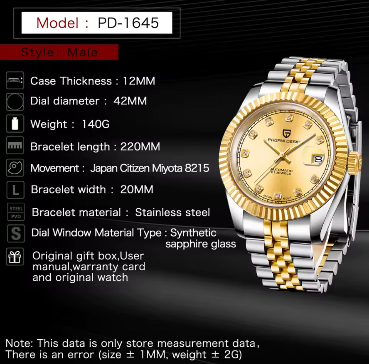 Pagani Design Luxus Uhr