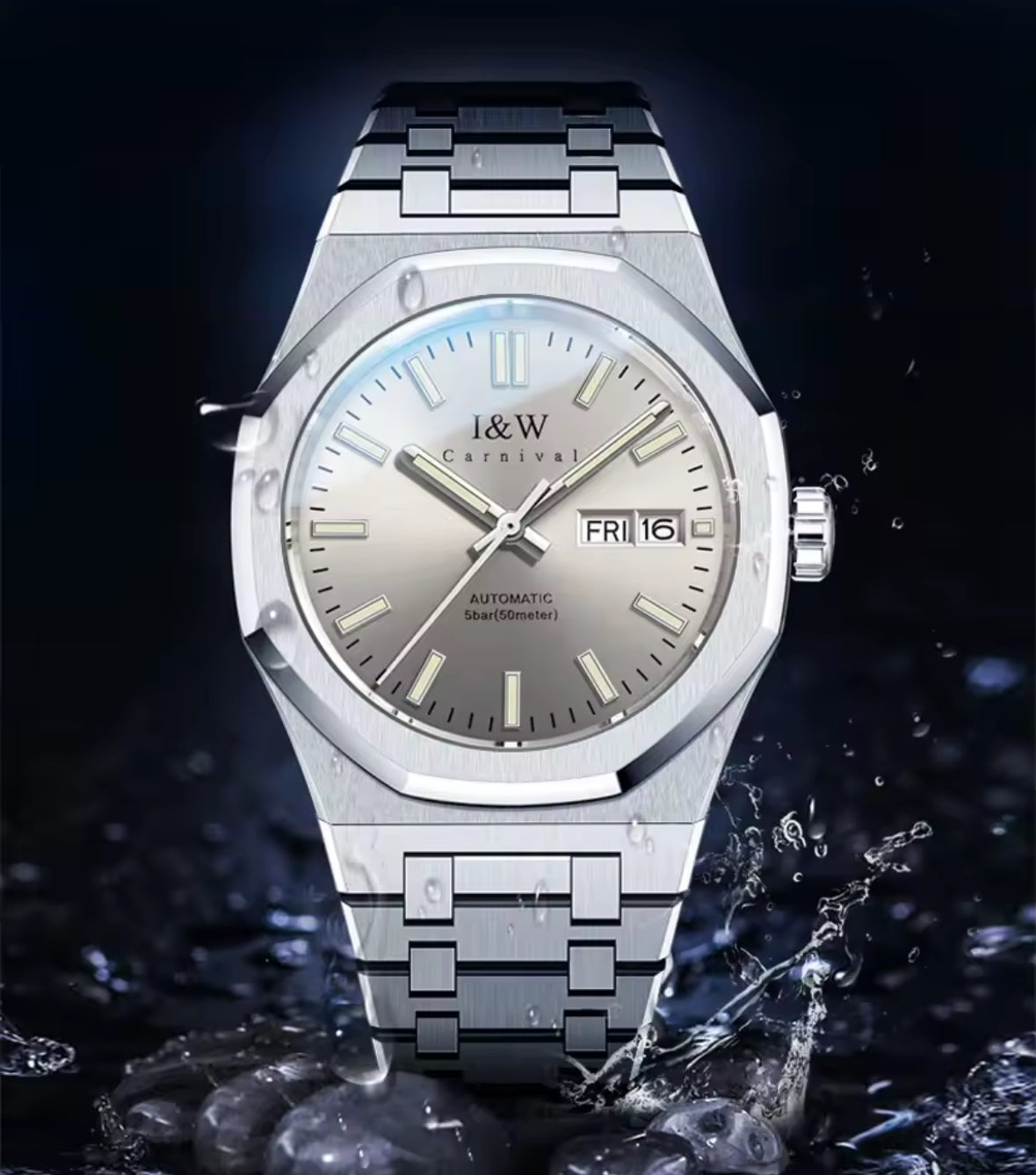 I&W Armbanduhr mit SEIKO Uhrwerk verbindet Eleganz und Luxus