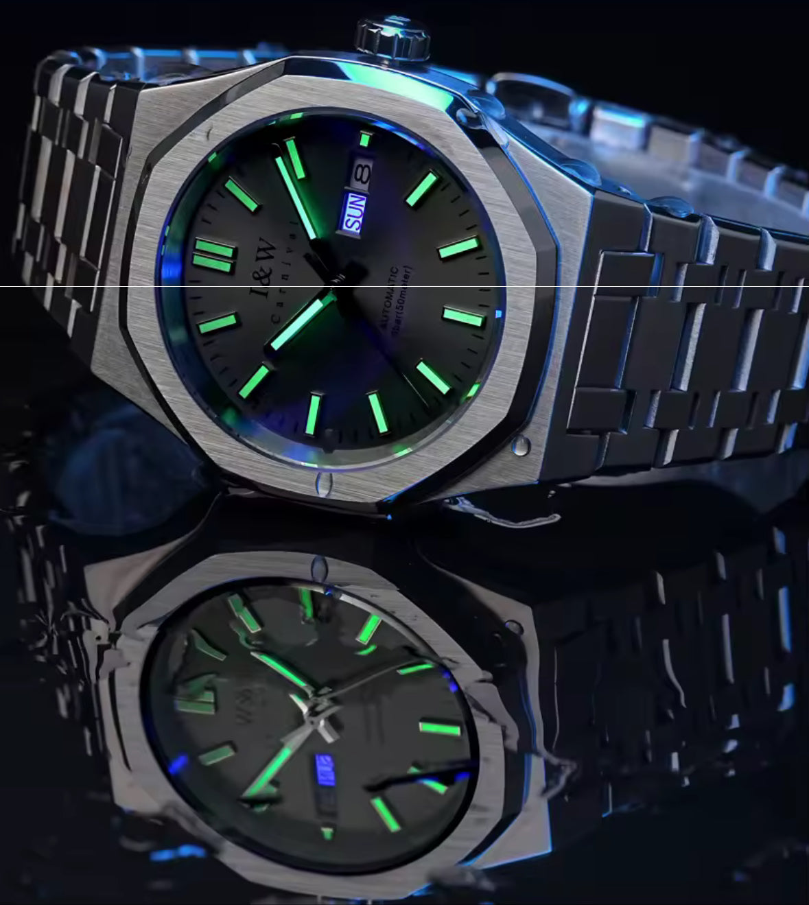 I&W Armbanduhr mit SEIKO Uhrwerk verbindet Eleganz und Luxus