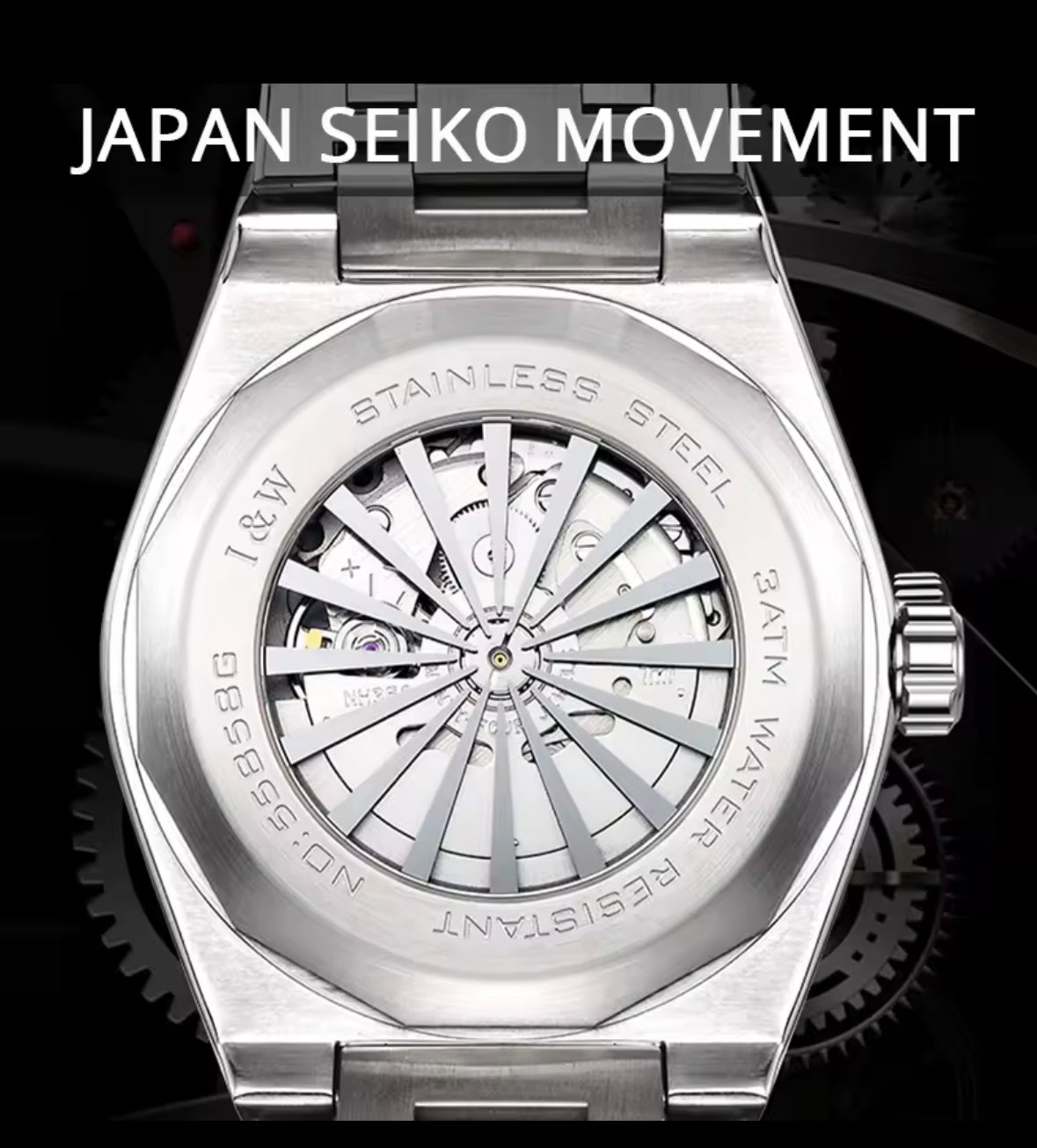 I&W Automatik Uhr SEIKO Uhrwerk